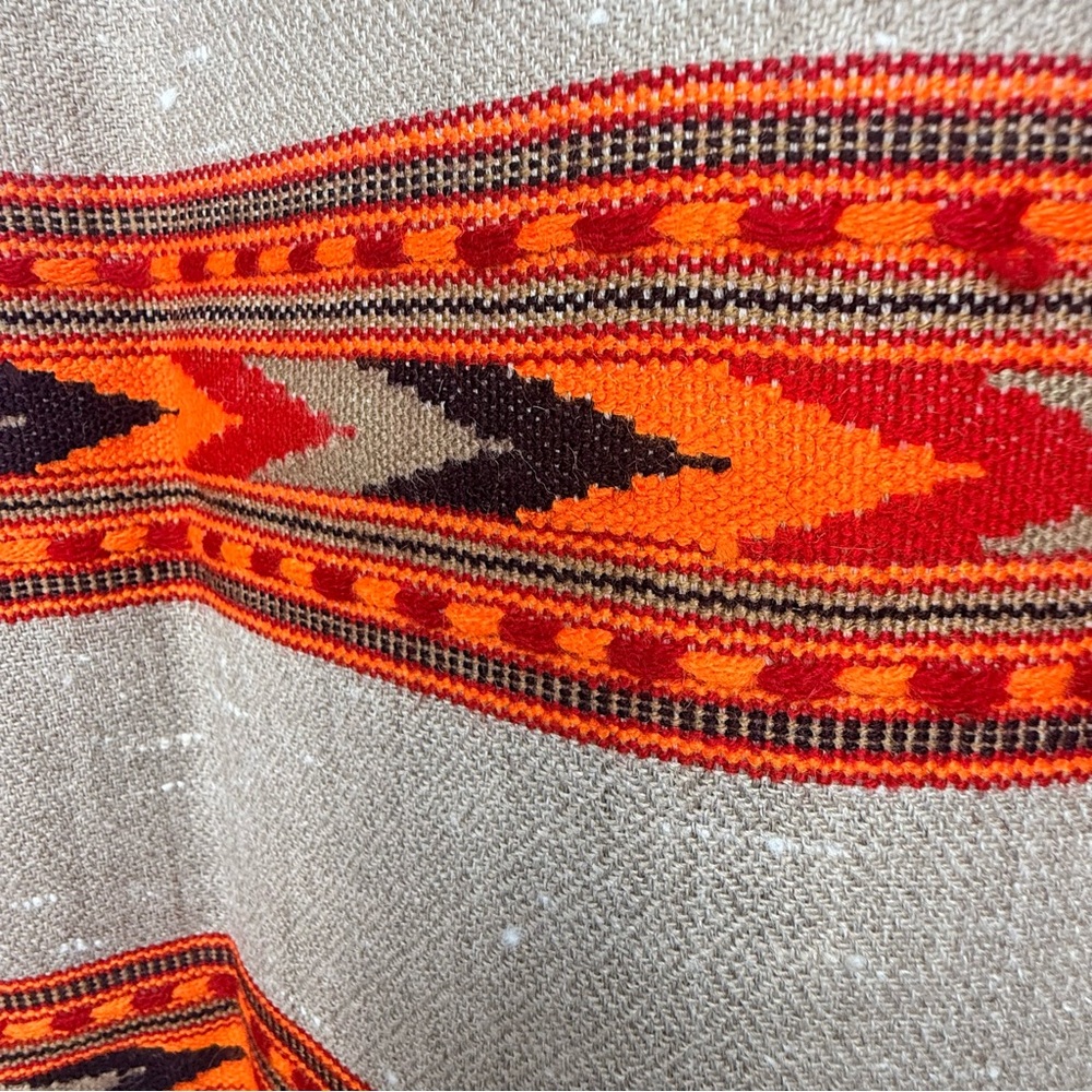 Bohemian Woven Fringe Throw Blanket - Picture 6 of 12